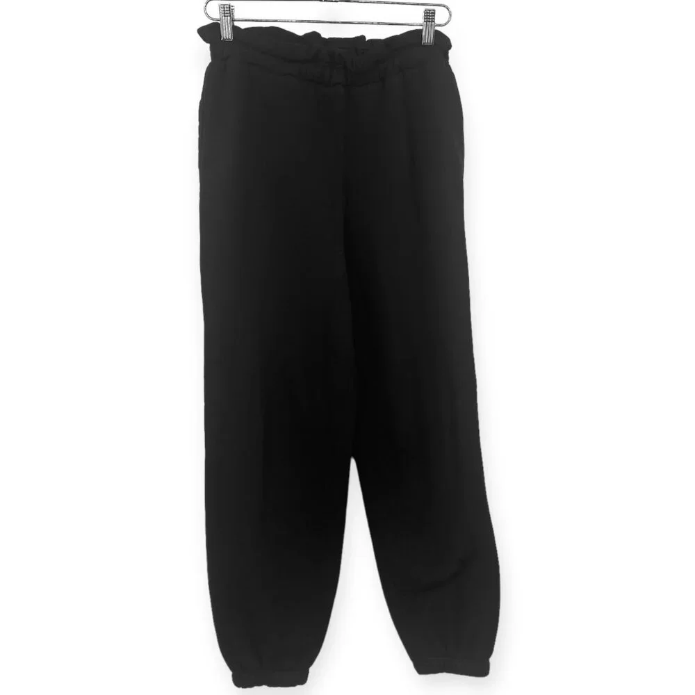 Lovers + Friends Jogger Sweatpants Womens Xs Black Cotton Pull-On Elastic Waist